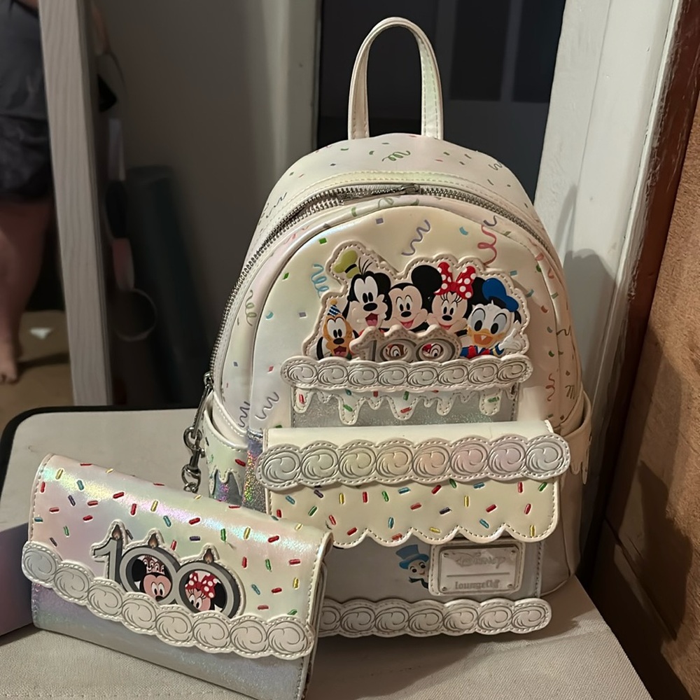 Mickey 100 celebration backpack and wallet
